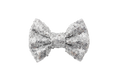 Silver Sequin Bow