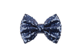 Navy Sequin Bow