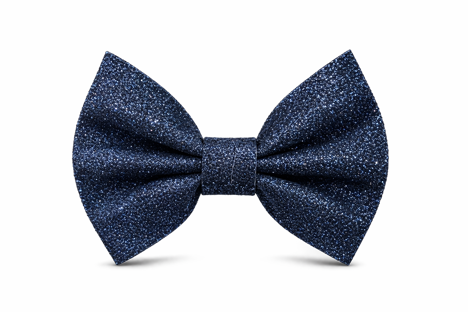 navy glitter bow