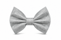 silver glitter bow